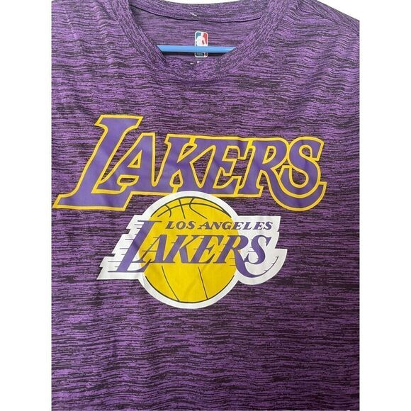 NBA Men's Short Sleeve Los Angeles Lakers Logo Print T-Shirt Purple Size M NWT - Picture 5 of 10